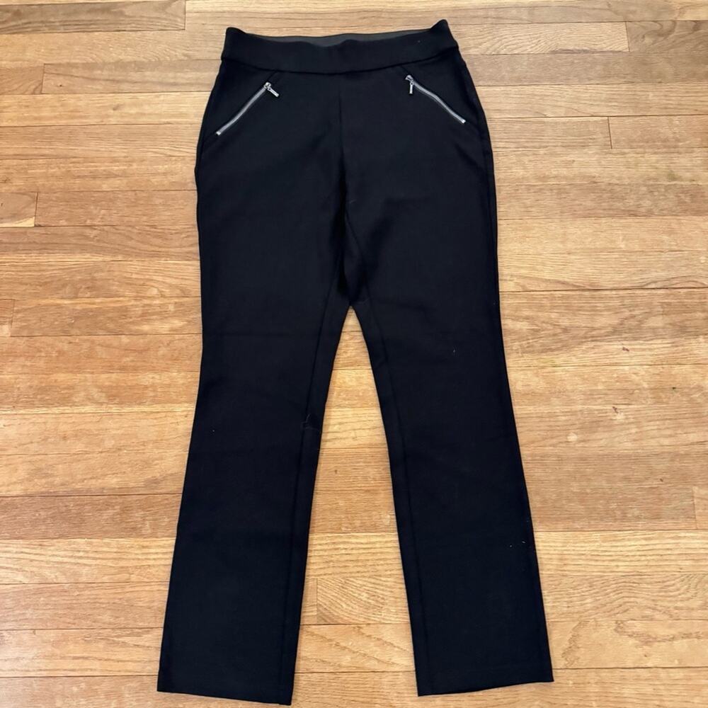 INC International Concepts black high-rise straight leg pants size 8P
b59